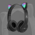 2022 ขายดีหูฟังบลูทู 5.0 ไร้สายหูฟังแมว หูแมว พร้อมไมค์ มีไฟLED ระบบเสียงสเตอริโอ ลดเสียงรบกวน ชุดหูฟังเล่นเกมฟังเพลง คนหนุ่มสาวชุดหูฟังส. 
