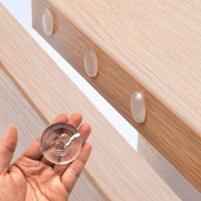 Transparent Silicone Door Stopper Handle Bumpers Wall Protector Self Adhesive Pad Mute Sticker Decorative Door Stops