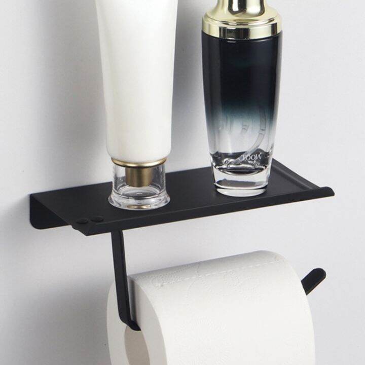 Stainless Steel Toilet Paper Towel Holder Rack Bathroom Kitchen Shelf