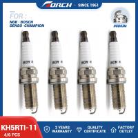 【YF】 4-6PCS Iridium Spark Plugs Torch KH5RTI-11 Replace for Candle LFR5AIX-11(4469) NISSAN BY481-LFR5A Denso IKH16 HYUNDAI 1884111051