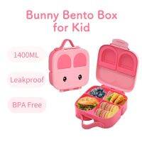 ☬ Bunny Bento Box for Kids Children Student for School with Removable Divider lancheira infantil escolar Leak-Proof Toddlers