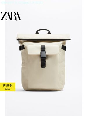 Zaraหมาป่ากระเป๋าลดราคาสำหรับผู้ชายกระเป๋าเป้สะพายหลังแบบยางนิ่มสำหรับ120 3220120สีเทา