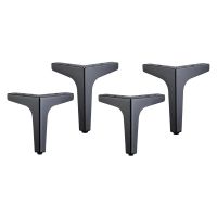 Metal Furniture Sofa Legs Cabinet Feet Iron Durable Furniture Hardware Accessories Triple-Cornered Desk Table Leg Furniture Protectors Replacement Par