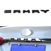 Toyota Camry Accessories Car Logo Sticker Chrom ABS  Material Auto Exterior Decorator Part（Silver/Black）