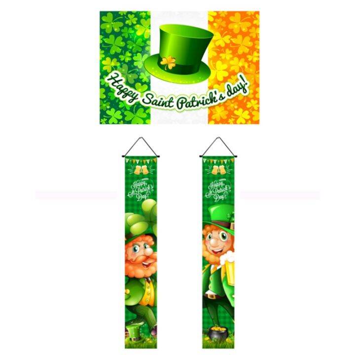 1-pair-of-st-patricks-day-decorations-hang-sign-banners-couplets-couplet-decorative-door-curtain-for-st-patricks-day-decorations