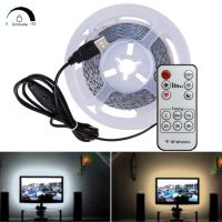 Dimmable USB LED Strip Light 5V 60LEDs/m White Warm White Red Blue Green 2835 Lamp Tape TV Backlight Lamp with RF Remote Control