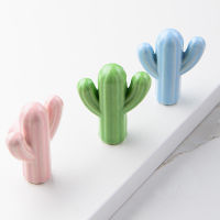 10PcsSets Creative Ceramic Handle Modern Kids Room Handle Cactus Ceramic Cabinet Wardrobe Drawer Knob Furniture Door Pulls