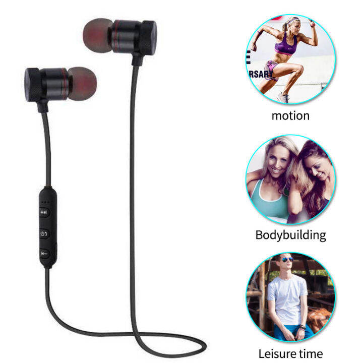 หูฟังไร้สายบลูทูธกีฬากันน้ำ-magnetic-wireless-bluetooth-sport-waterproof-earphone-หูฟังบลูทูธสเตอริโอ-stereo-sports-earbuds-รองรับทั้ง-android-และ-ios-กีฬาหูฟังไร้สายหู-ฟังแม่เหล็กหูฟังสำหรับการออกกำ