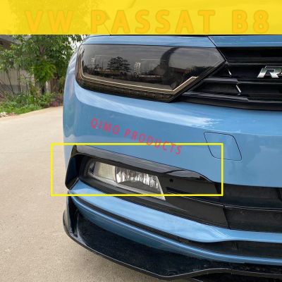 สำหรับ Vw S Passat B8 Variant Chrome 2015 2017 2018 2019 ABS สีดำไฟหน้าภายนอกคิ้วฝาครอบด้านหน้าโคมไฟเฟรม