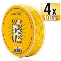 Biteme 4X100m PE Braided เอ็นตกปลา4 Strands 10-120LB สายตกปากหลายเส้นเอ็นตกปลาสาย PE