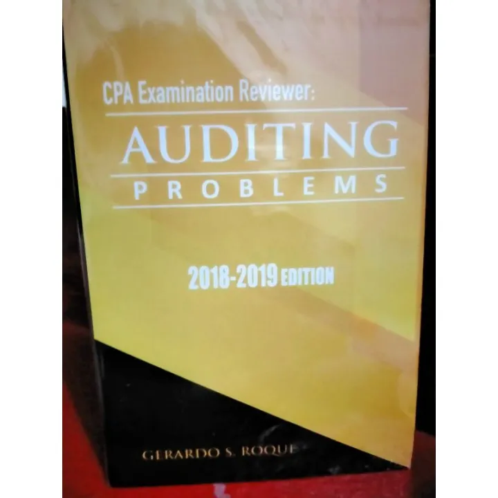 Cpa Examination Reviewer Auditing Problems 2018-2019 Roque | Lazada PH