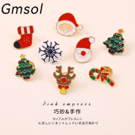 Giáng Sinh Nai Sừng Tấm ông Già Kim Loại Trâm Cài áo Dễ Thương Nhật Bản thumbnail