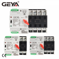 GEYA Din Rail ATS 110V 220V 63A 100A Dual Power Automatic Transfer Switch 50/60Hz PC Grade Auto หรือ Manual Selection-caicai store