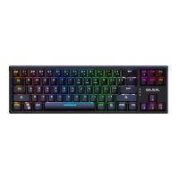 BAJEAL K71 Key Gaming Mechanical Keyboard 71-Key Green Axis Keycap USB Wired Mechanical Keyboard Gaming