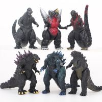 【SALE】 psychcorera1986 ดอกบัวแดงก๊อดซิลล่า6ชิ้น/เซ็ต8ซม. Q Godzilla Kong Kim Battle Dinosaurs PVC ของขวัญสำหรับเด็กของเล่นโมเดลเก็บตุ๊กตาขยับแขนขาได้