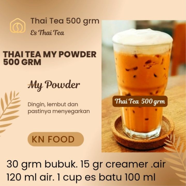 Bubuk Minuman Bubble Drinks Thai Tea 500gr Rasa Thai Tea Bubble Drink ...