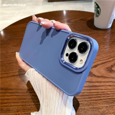 （cold noodles）ต้นฉบับซิลิโคนอ่อนนุ่มกันกระแทกเกราะกรณีโทรศัพท์สำหรับ iPhone 13 12 11 Pro Max 13Pro โลหะกล้องเคลือบกันชนลูกอมสีปก