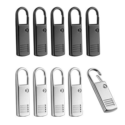 30Pcs Zipper Pull-Tab Replacement, Metal Zipper Puller Zip Slider Extender Handle Mend Fixer for Suitcases Backpacks