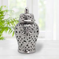 TOOLUP Modern Ceramic Ginger Jar Home Decor Storage with Lid Temple Jar