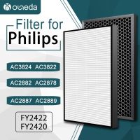 FY2422 FY2420 for Philips Air Purifier AC2882 AC2887 AC2889 AC3822 Compatible HEPA Activated Carbon Filters