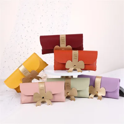 Bow Tie Decoration For Gift Bags Party Supplies For Wedding Events Leather Clutch Bags For Events Candy Boxes For Wedding Portable Gift Bags With Bow Tie Decoration