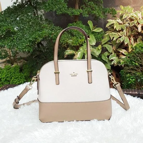 Kate Spade Maise Cedar Street Crossbody Bag - White & Beige | Lazada PH