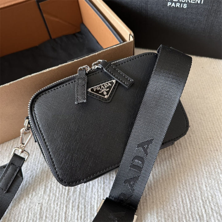 Prada Leather Cross-Body Bag in 2023