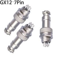 ✥ 1pcs GX12 7 Pin Male Female 12mm Wire Panel Connector Aviation Plug L93 GX12 Circular Connector Socket Plug Free Shipping