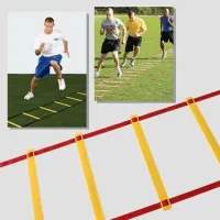 B&G สปีดแลดเดอร์ ความยาว 5 เมตร สำหรับฝึกความคล่องตัว 5M Football Agility Ladder for Soccer Speed Fitness Feet Training รุ่น 5003