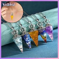 XIAHU 7 Chakra orgonite สร้อยคอคริสตัลสร้อยคอ เครื่องประดับแฟชั่นเครื่องประดับ การป้องกันหินจักระ7 สร้อยคอคริสตัลรักษา ของขวัญที่สร้างสรรค์ สร้อยคอรักษาสมดุล สร้อยคอพลังงานแฉกหกเหลี่ยม