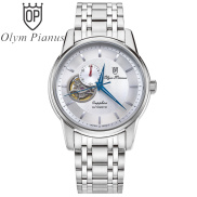 Đồng hồ nam dây kim loại mặt kính chống xước Automatic Olym Pianus OP990