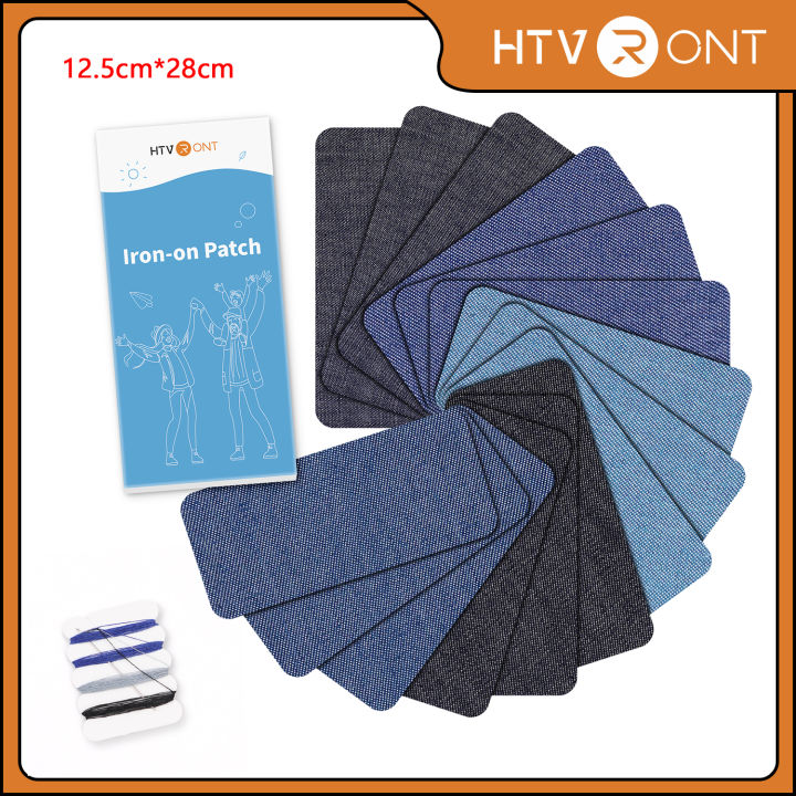 20PCS DIY Iron on Denim Patches Jeans Clothing Repair Kit - 4