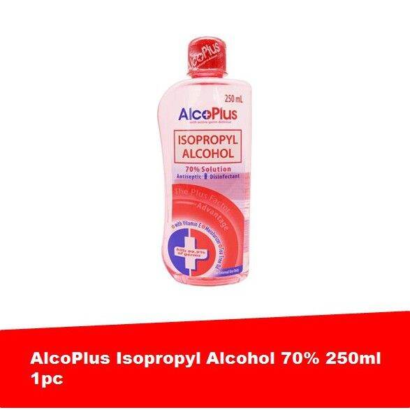 Alcoplus Isopropyl Alcohol 70 Solution 250ml X 1pchdm Lazada Ph 0025