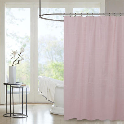 180x180cm Shower Curtain Waffle Polyester Fabric Washable Waterproof Bathroom Curtains Liner With 12 Plastic Hooks