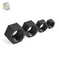 50Pcs DIN934 M2 M2.5 M3 M4 M5 M6 M8 Black Nylon Hex Nut Hexagon Plastic Nuts Nails Screws Fasteners