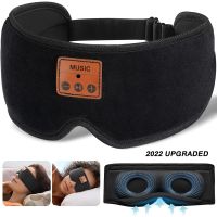 Sleep Headphones Bluetooth 5.0 Wireless 3D Eye Mask Washable Sleeping Headphones With Ultra Thin Speakers Mic for Side Sleepers