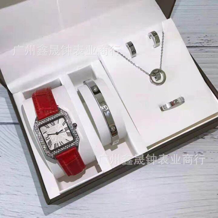 cross-border-trade-micro-shang-dynasty-set-hair-set-auger-square-dial-five-act-the-role-ofing-is-tasted-suit-quartz-female-watch-wholesale