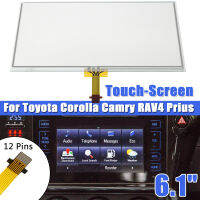 Digitizer กระจกหน้าจอสัมผัส6.1 สำหรับ Toyota Corolla Camry RAV4 Prius 12พิน