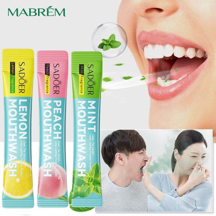 20pcs Mouthwash Strip Menthol Oral Odor Treatment Fresh Breath Gum ...