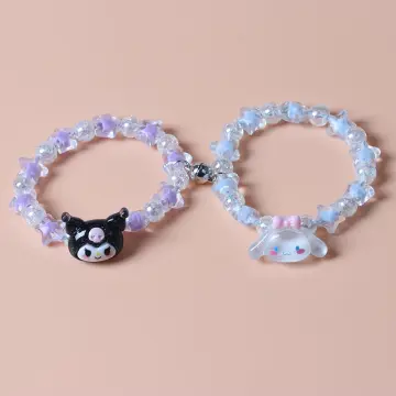 1pc Cartoon Anime Beaded Bracelet Sanrio Hello Kitty Couple Cute Girl  Bracelet Jewelry Gift