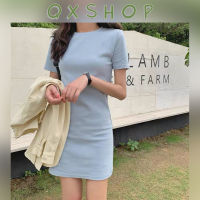 QXshop มินิเดรสสไตล์โคเรีย?สีพื้นสวดงามไม่เหมือนใคร?สินค้าราคาดีระดับนางงามจักรยาน?ผู้หญิงต้องหามาใส่แล้ว