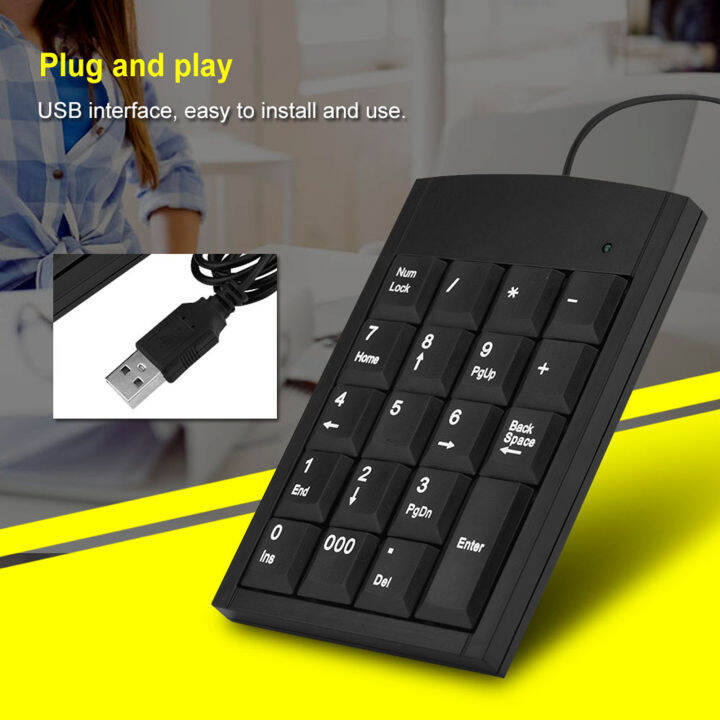 [Lightnice] Portable Mini USB Numeric Keypad Number Keyboard For Laptop