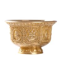 Buddhas Pure Copper Eight Auspicious Supply Water Cup Tibetan Water Supply Cup Tantric Buddhist Supplies Buddha Water Bowl