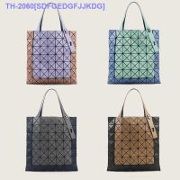 （READY STOCK）✑ Colored double-sided handbag PVC womens bag 7 grid small diamond shaped handbag YZ