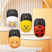 A10 Cartoon Charging Wireless Mouse Creative Office Game Mini Silent Pc Accessories Basic Mice