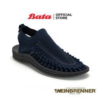 Bata บาจา Weinbrenner รองเท้าลำลองรัดส้น แบบสวมแนวสปอร์ต ดีไซน์เก๋ น้ำหนักเบา สำหรับผู้ชาย รุ่น SOREN สีมะกอก 8408007 สีกรมท่า 8409007