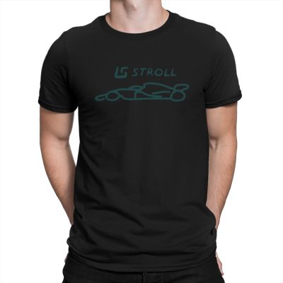 Stroll Aston Martin F1 Car T Shirts Mens100% Cotton Amazing T-Shirts Round Collar Formula One Racing Tees Short Sleeve XS-4XL-5XL-6XL
