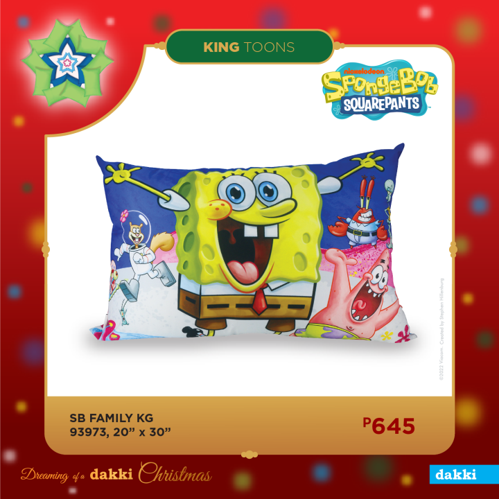 Dakki 20"x30 Spongebob Family King Pillow Lazada PH