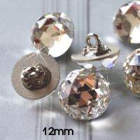 Shining! Crystal button shirt with diamond buttons  chiffon cuffs  rhinestone diy clothing accessories Haberdashery