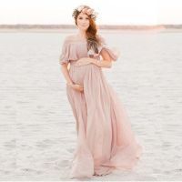 Maternity Dresses For Photo Shoot Chiffon Pregnancy Dress Photography Props Maxi Gown Dresses For Pregnant Women Clothes 2022New